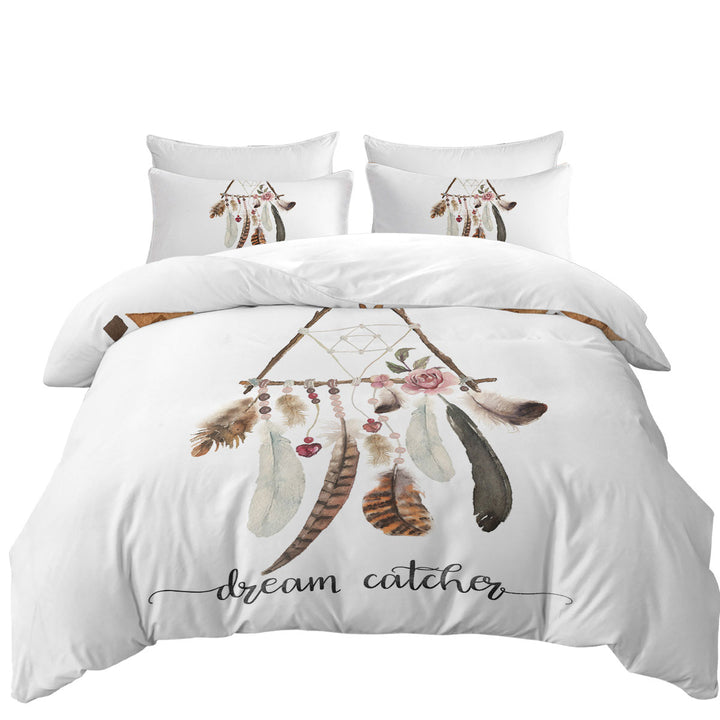 Triangular Native Dream Catcher Quilt Cover