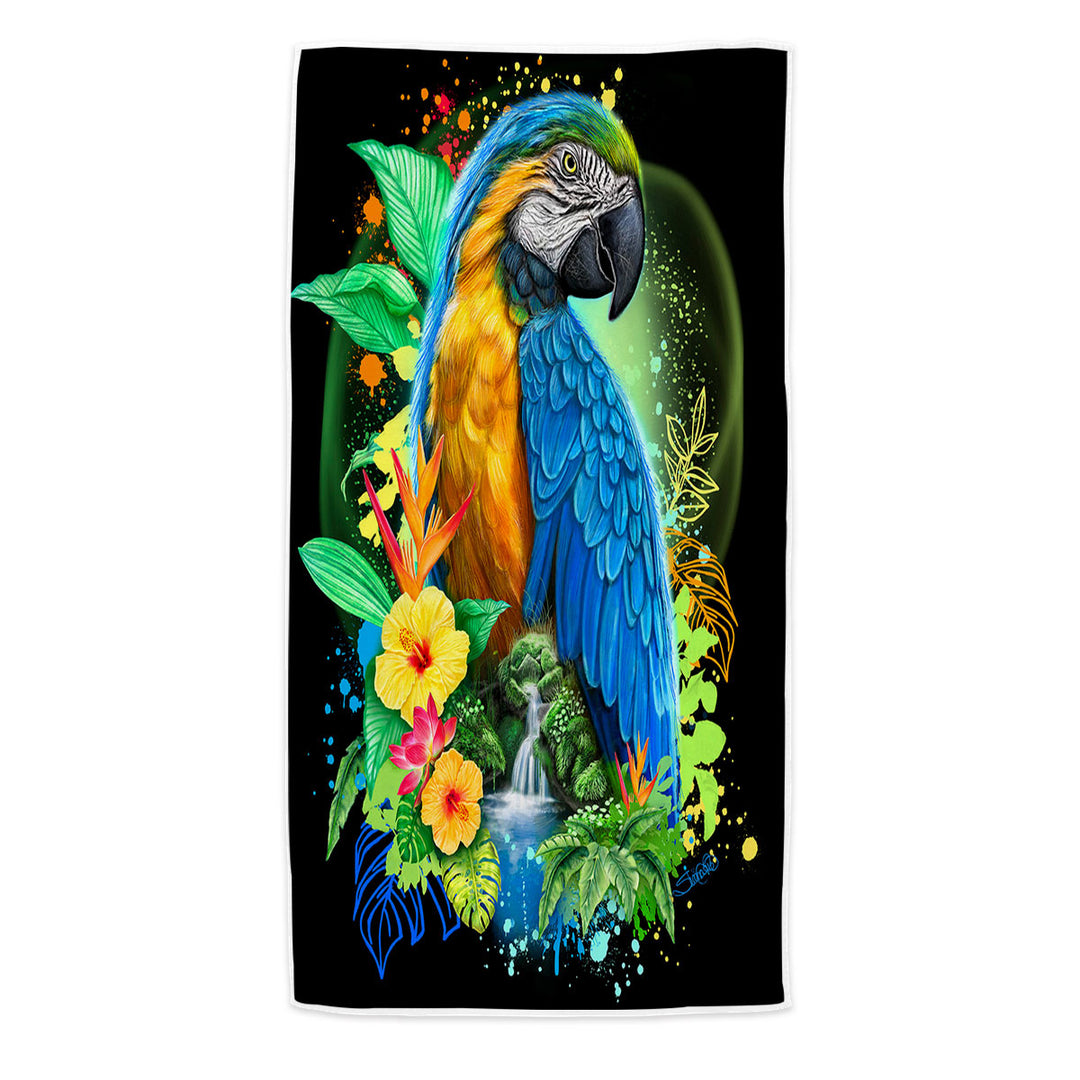 Tropical Spirit Ara Macaw Pool Towels