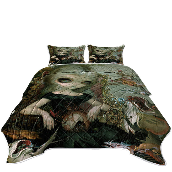Twin Quilt with Art Painting Bosch Princess
