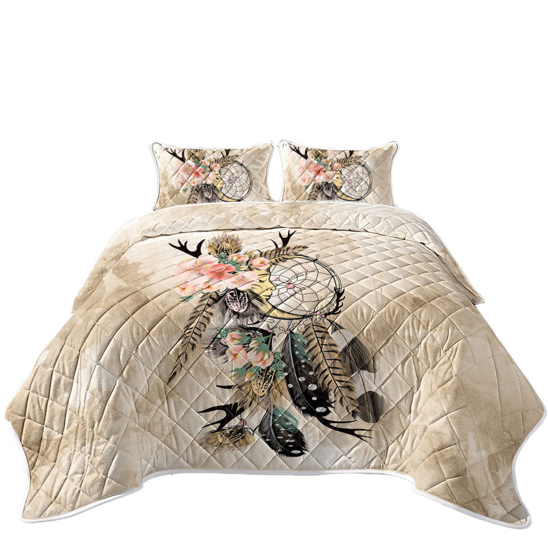 Twin Quilt with Native American Dream Catcher