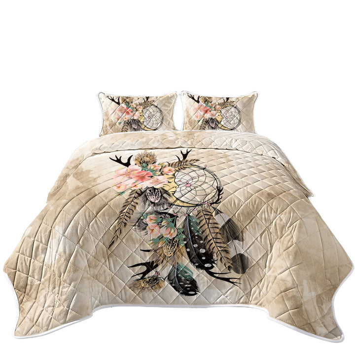 Twin Quilt with Native American Dream Catcher