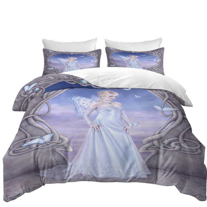 Twin xl Duvet Covers with Butterflies and White Diamond Butterfly Girl