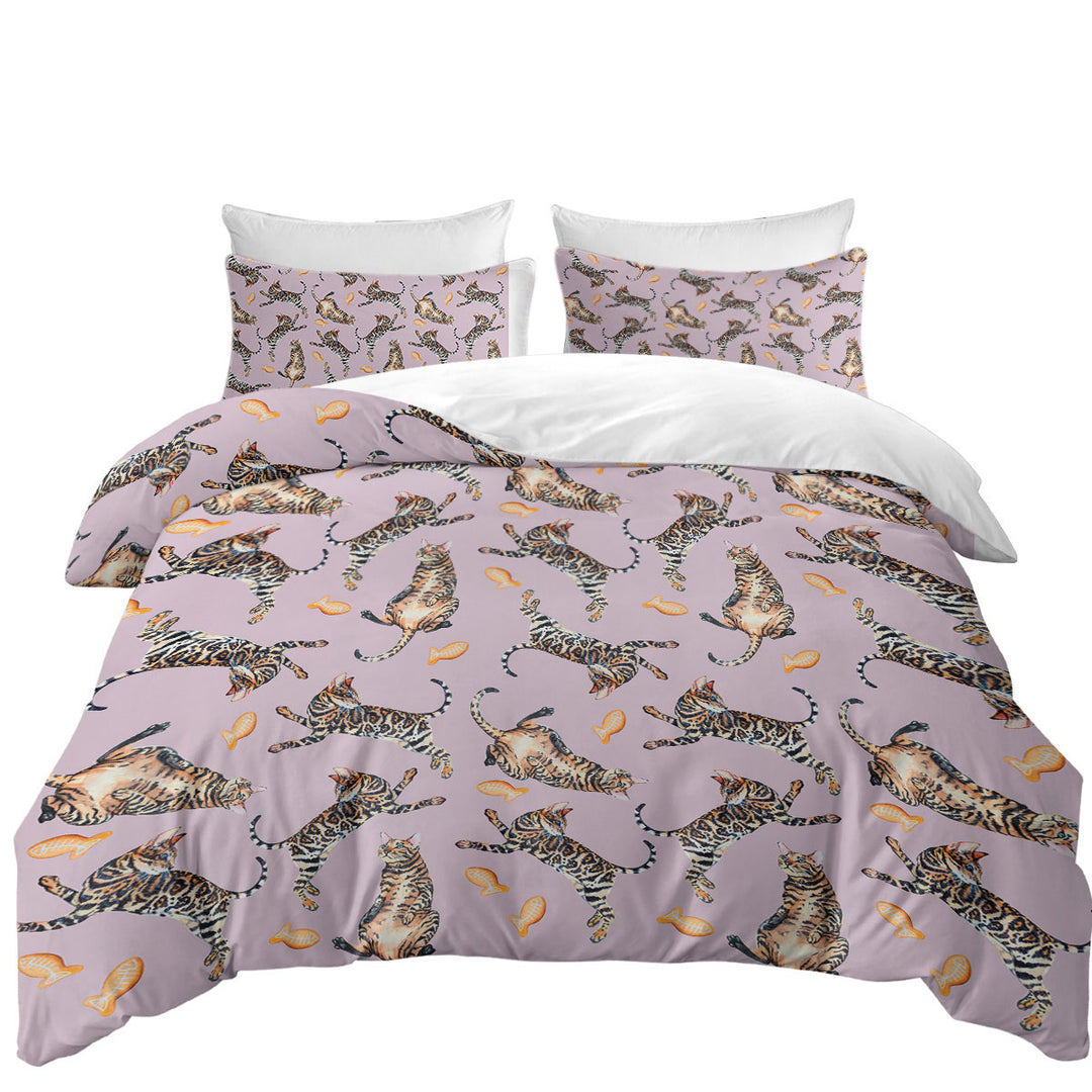 Twin xl Duvet Covers with Cool Pattern Tiger Cat