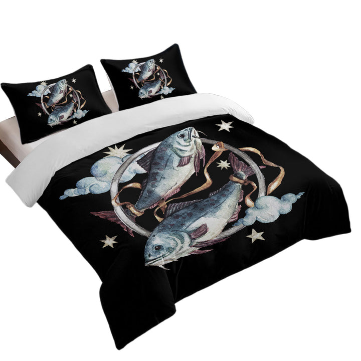 Two Tied Fish full Size Duvet Cover