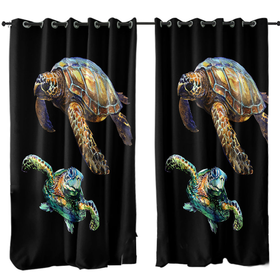 Two Turtles Curtain