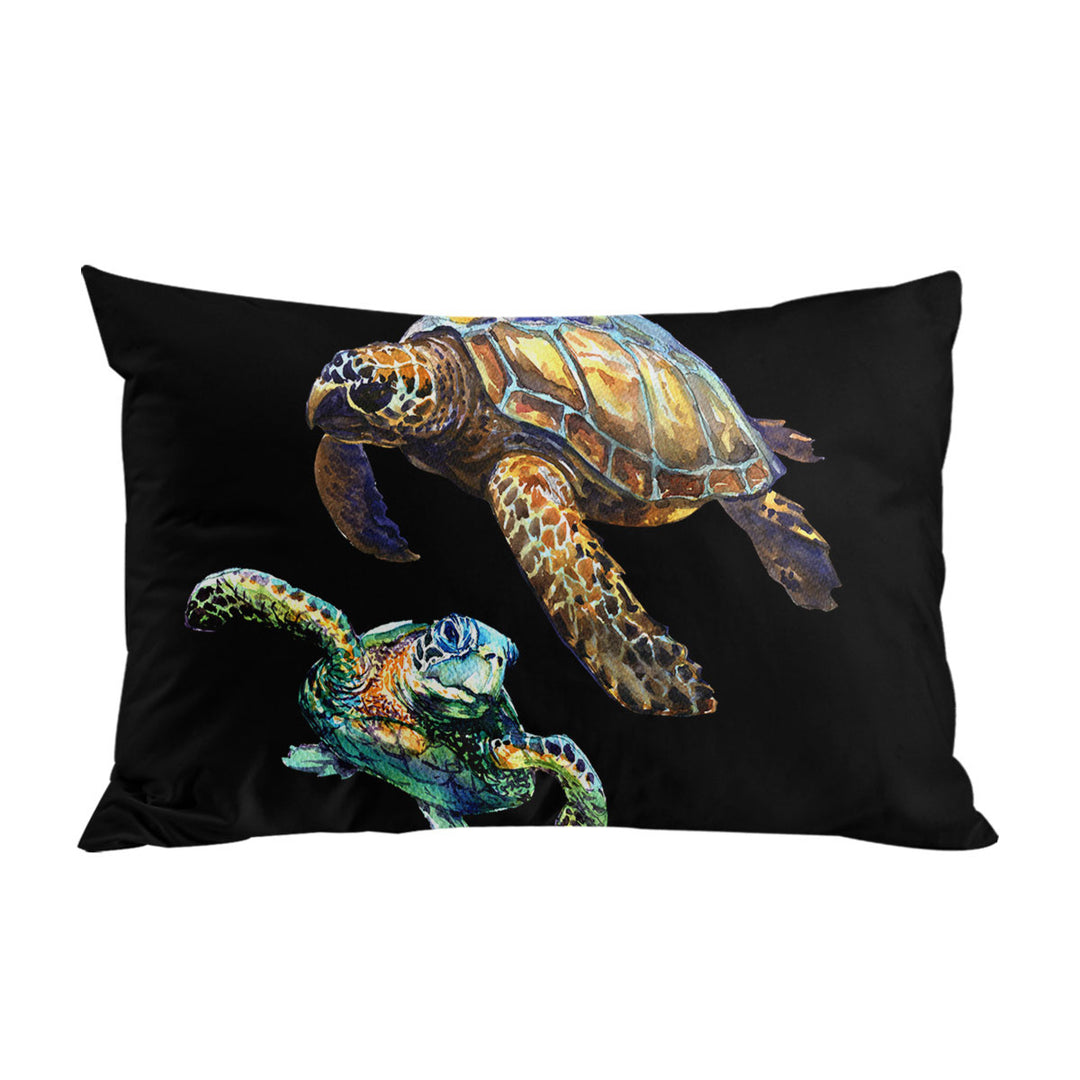 Two Turtles Pillowcases