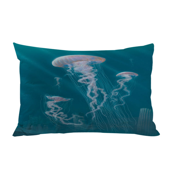 Underwater Art Giant Jellyfish Pillowcase