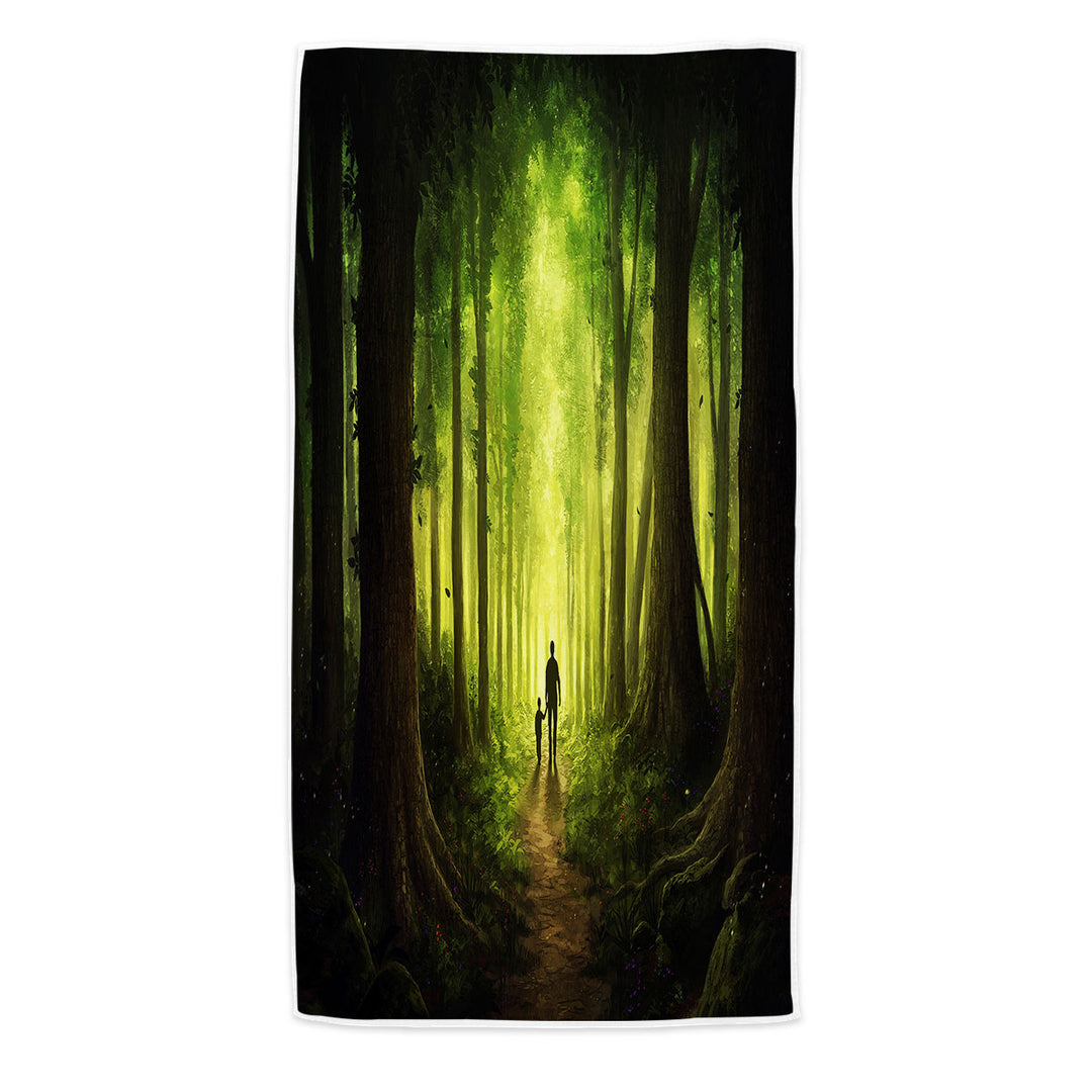 Unique Beach Towels Searching for God Forest Walk