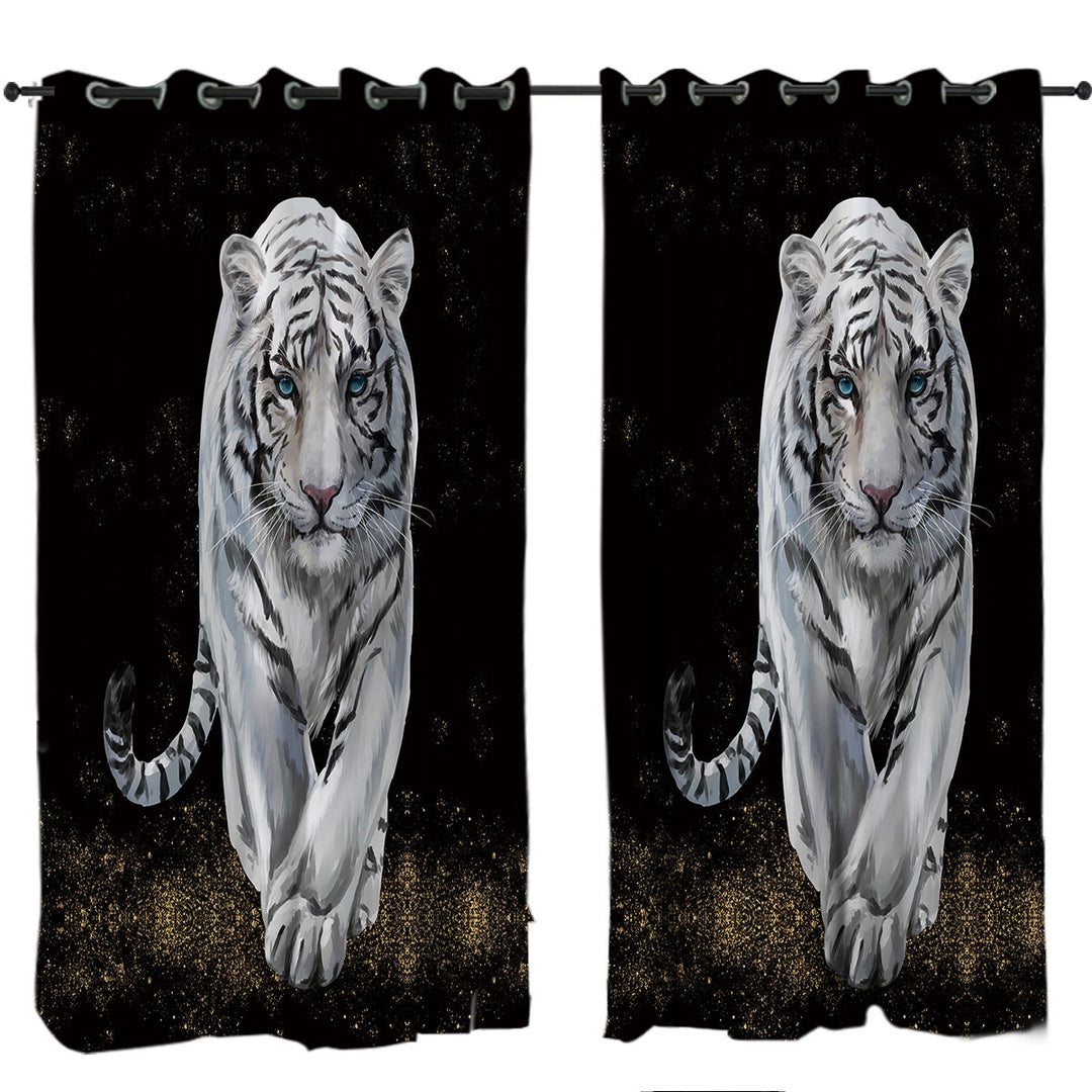 White Tiger Made to Measure Curtains