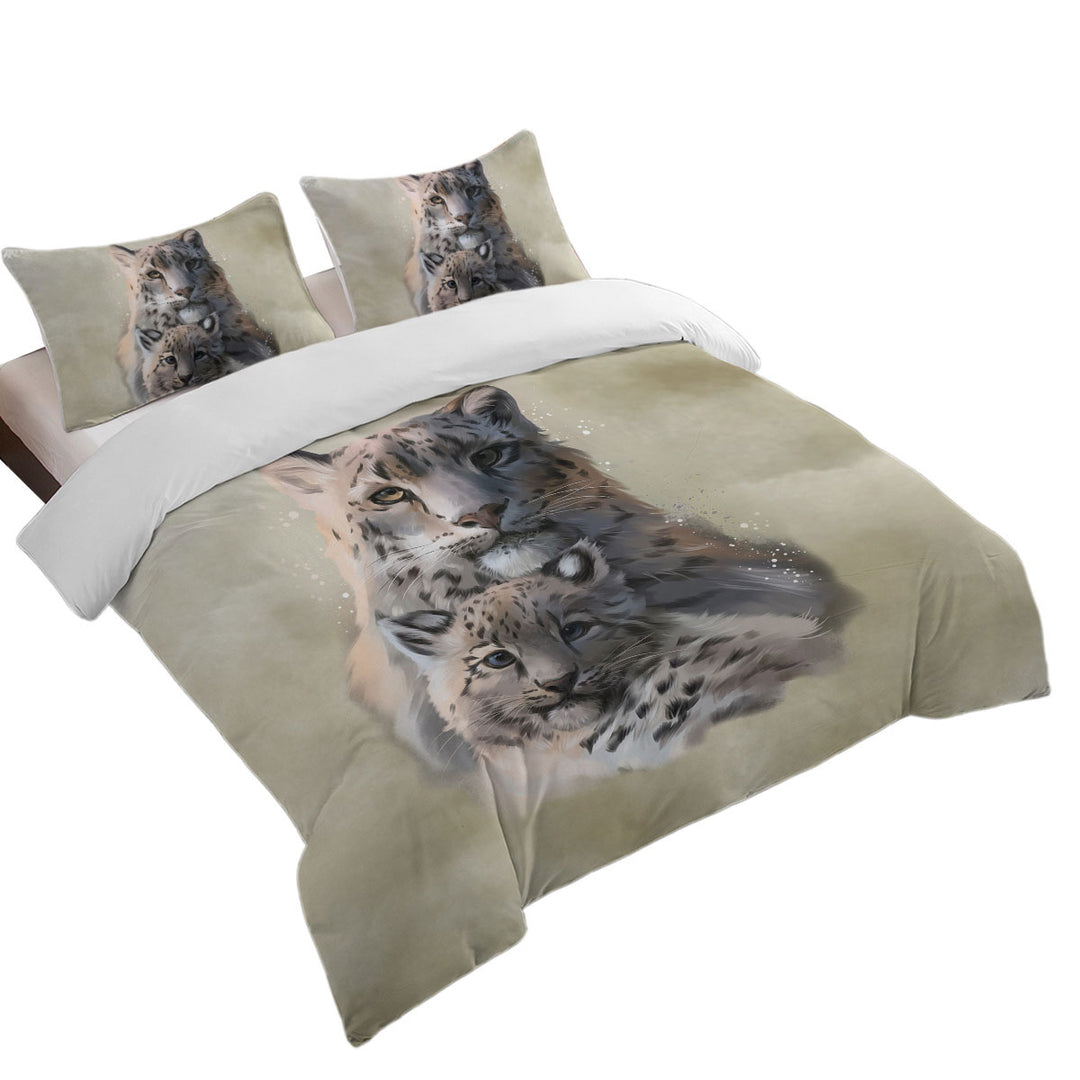 Wild Cats Painting Twin Duvet Covers