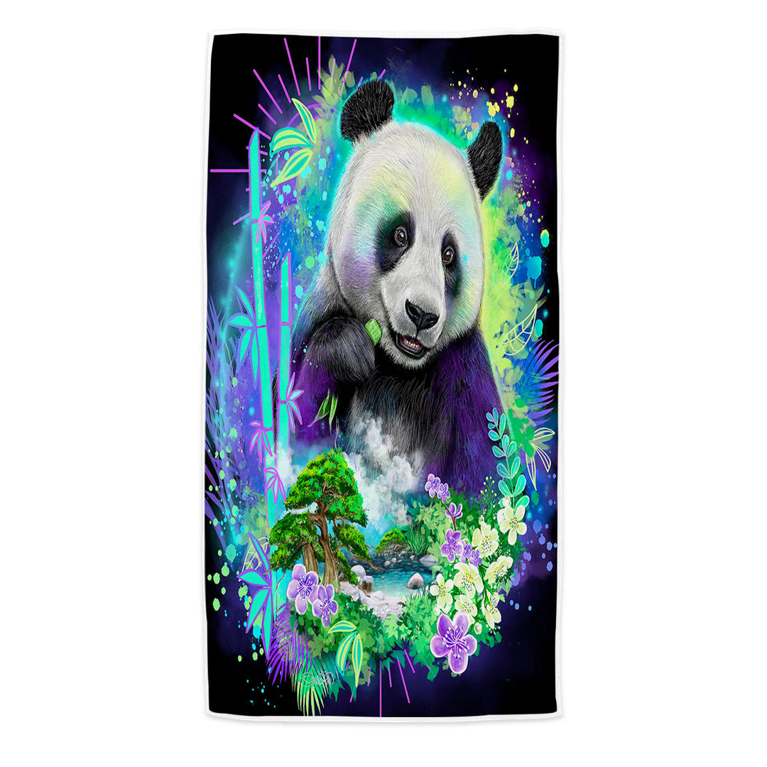 Wildlife Art Nature Panda Beach Towels