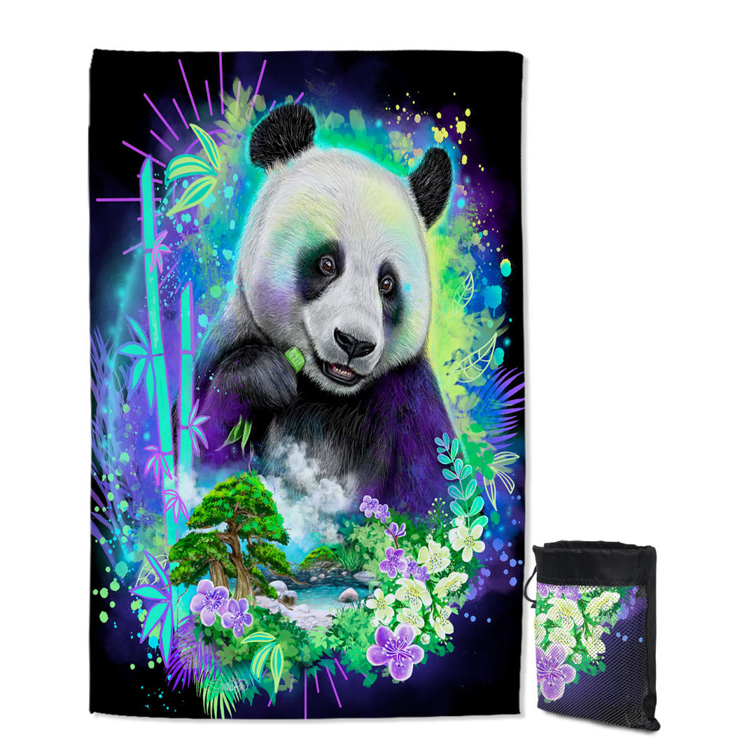 Wildlife Art Nature Panda Lightweight Travel Beach Towel