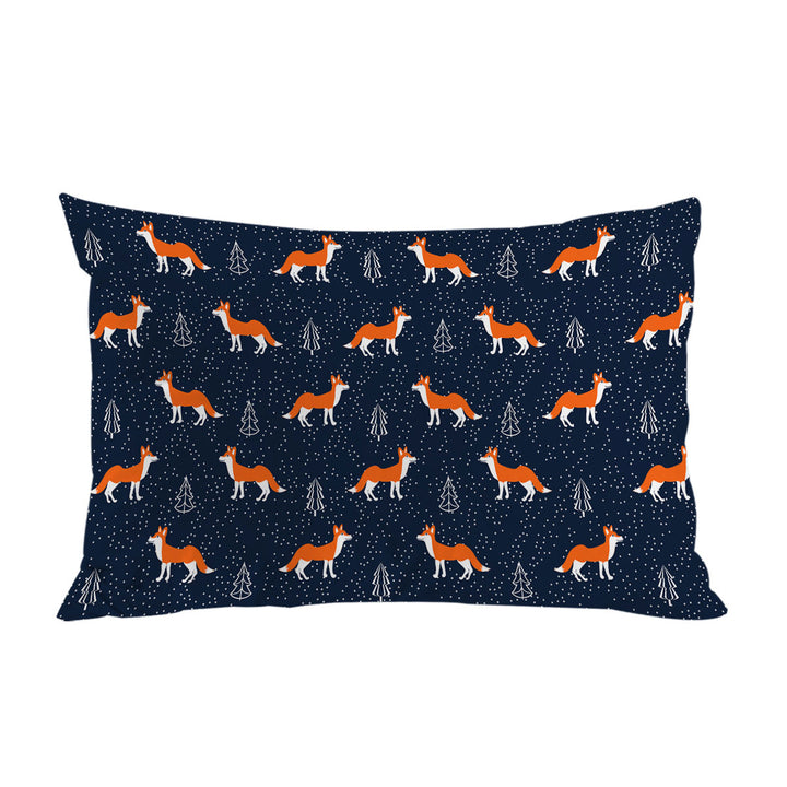Winter Fox Pattern King Pillow Cases