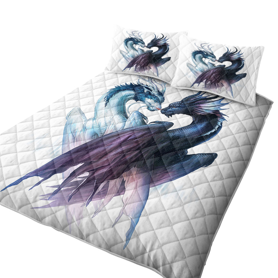 Yin and Yang Dragons Coverlets