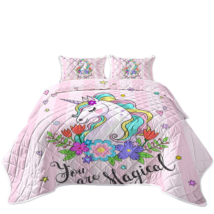 You are Magical Girly Unicorn Coverlet