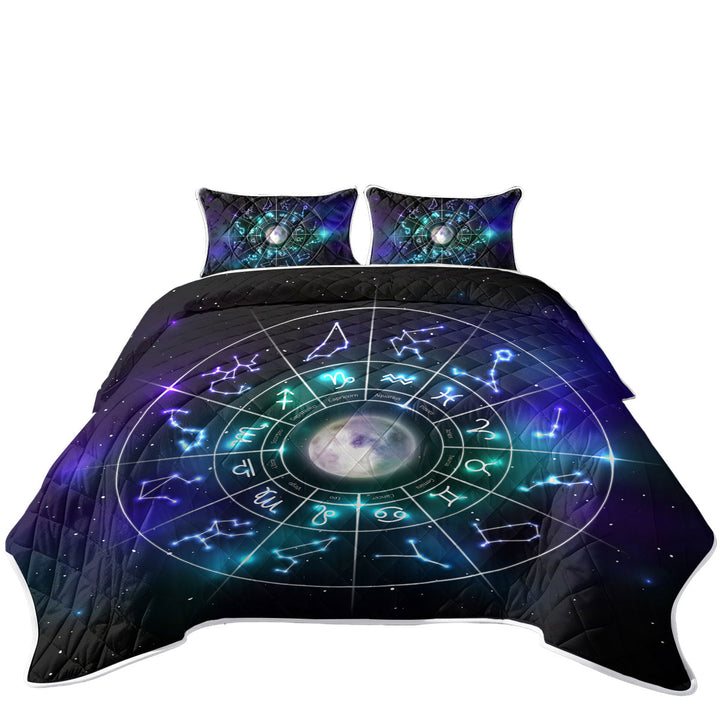 Zodiac Moon Over Space Quilts