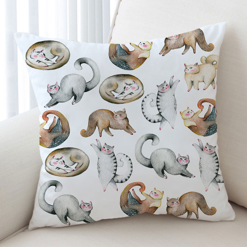 Adorable Cushions with Cute Cats