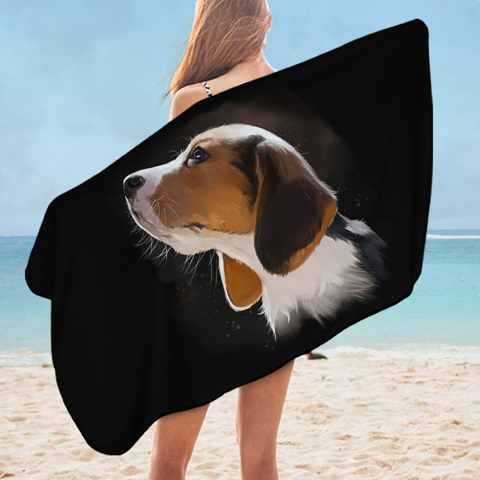 Adorable Dog Beach Towel