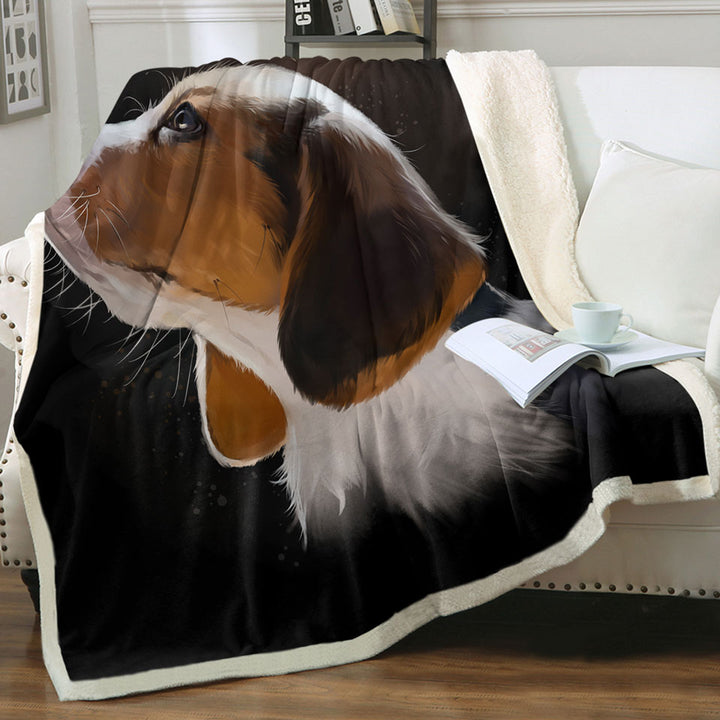 Adorable Dog Fleece Blanket