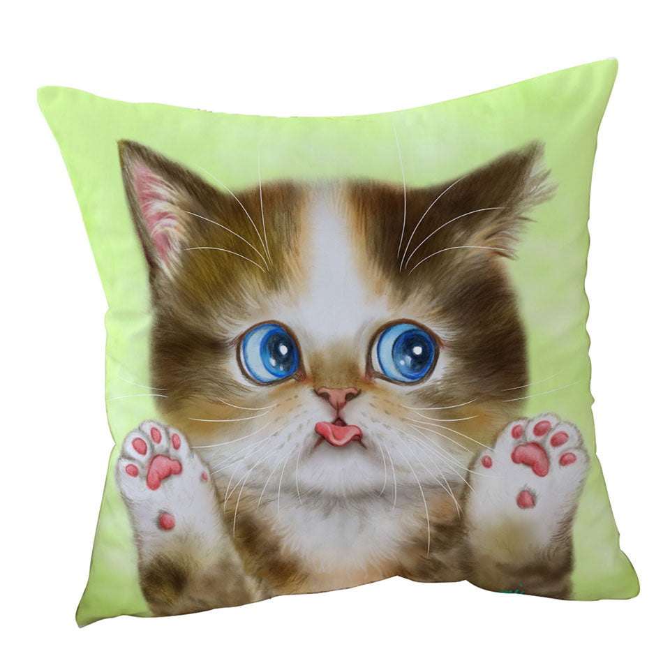 Adorable Innocent Baby Cat Cushion for Kids