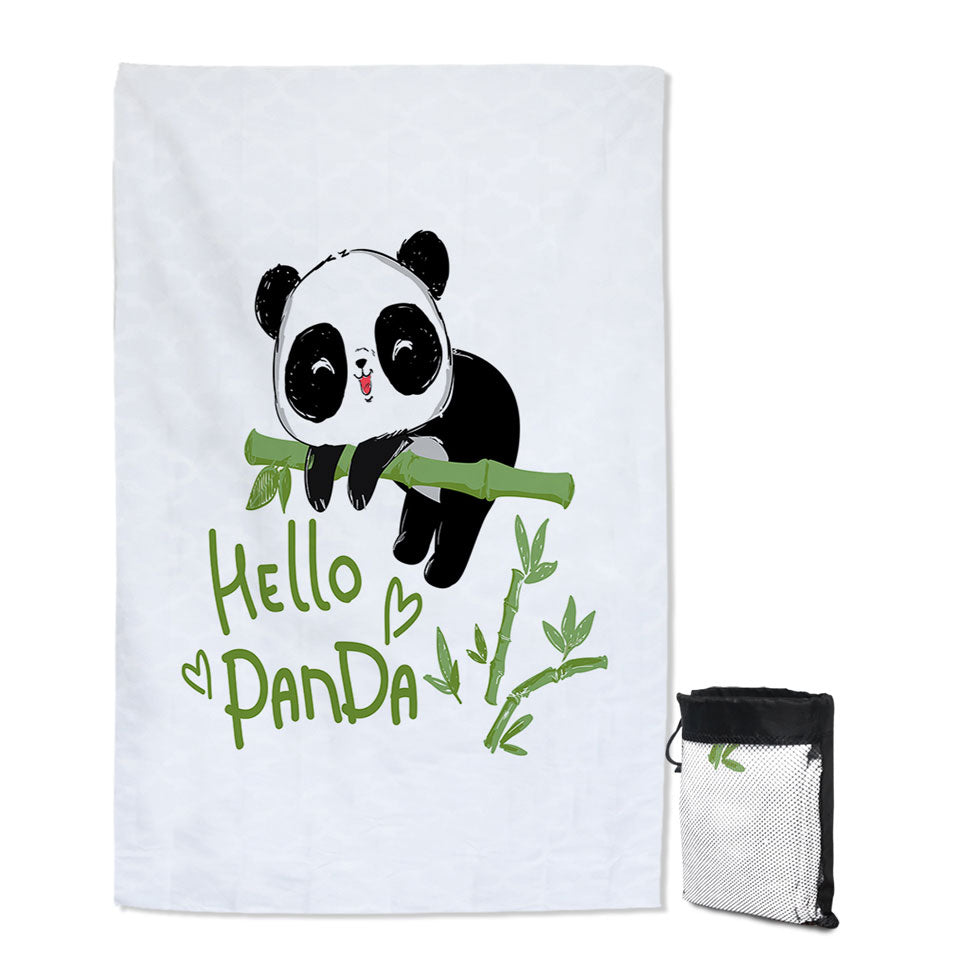 Adorable Little Panda Beach Towels