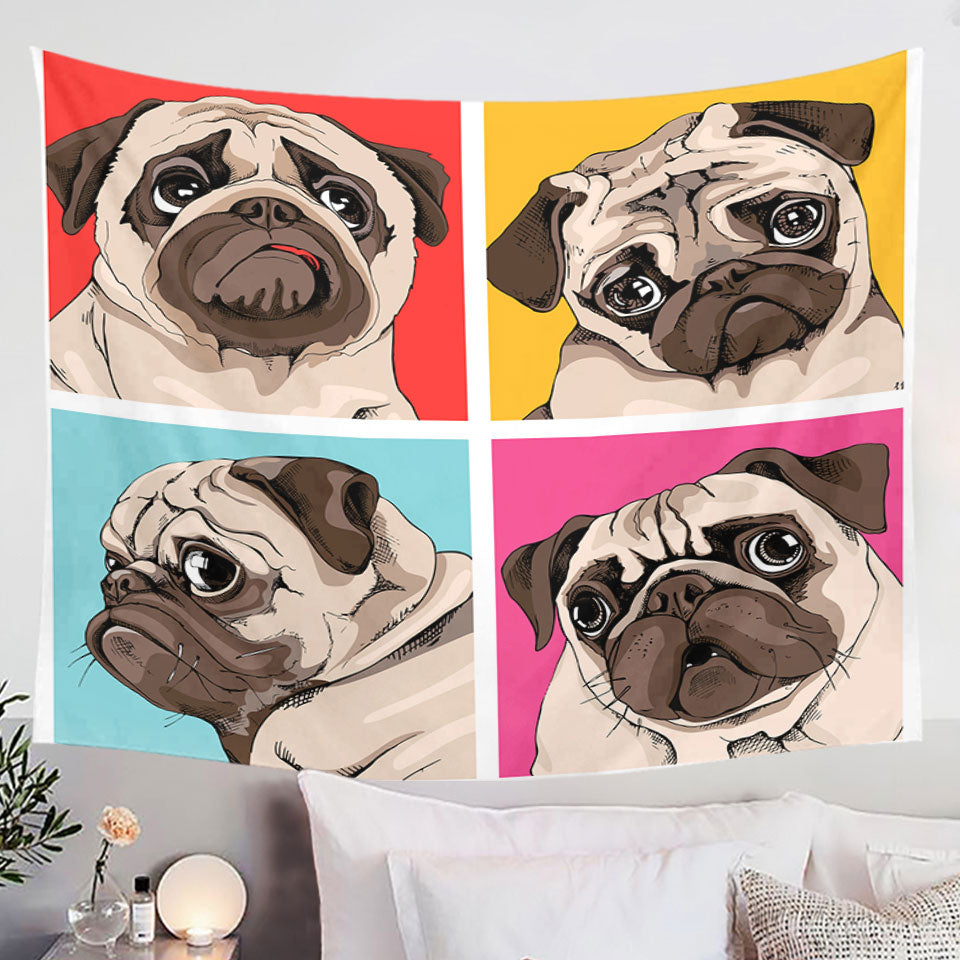 Adorable Pug Tapestry