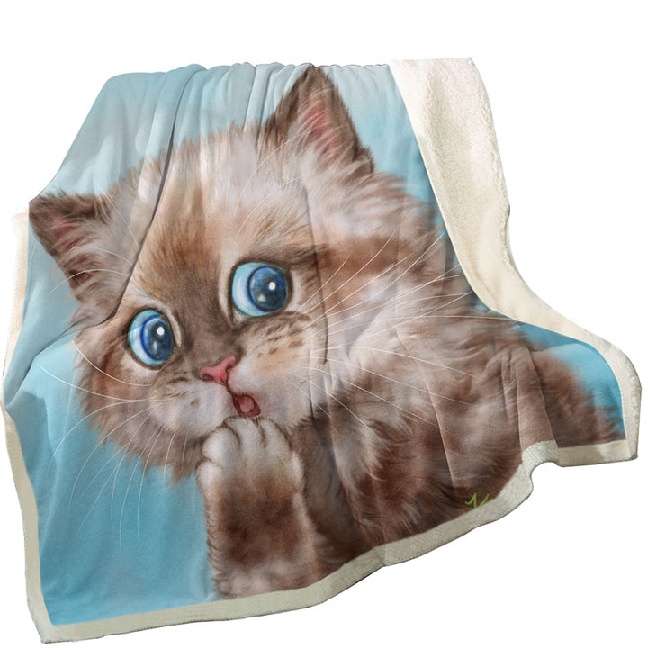 Adorable Throws Brown Tabby Kitten for Kids