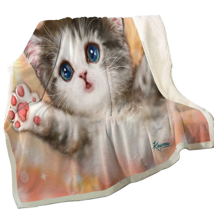 Adorable Throws Cute Kitty Cat Wants a Hug