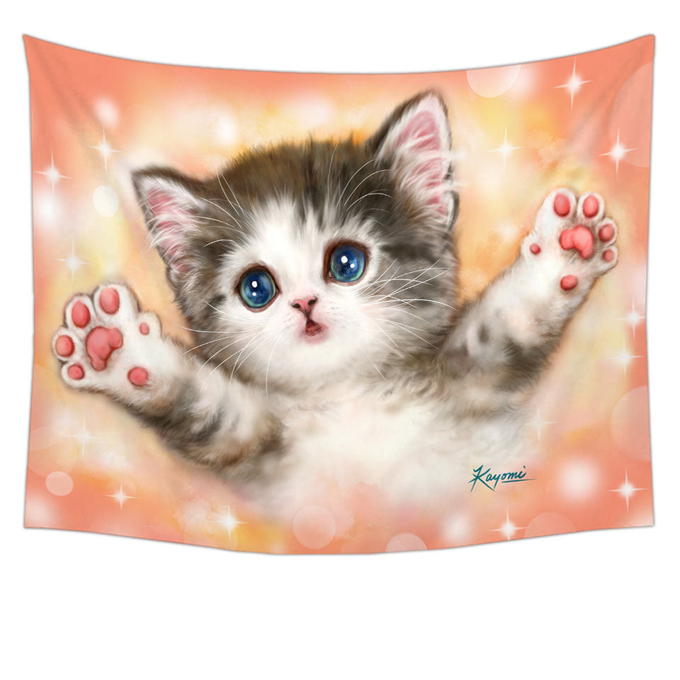 Adorable Wall Decor Cute Kitty Cat Wants a Hug