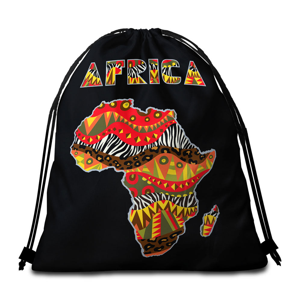 Africa Beach Towel Bags The African Continent