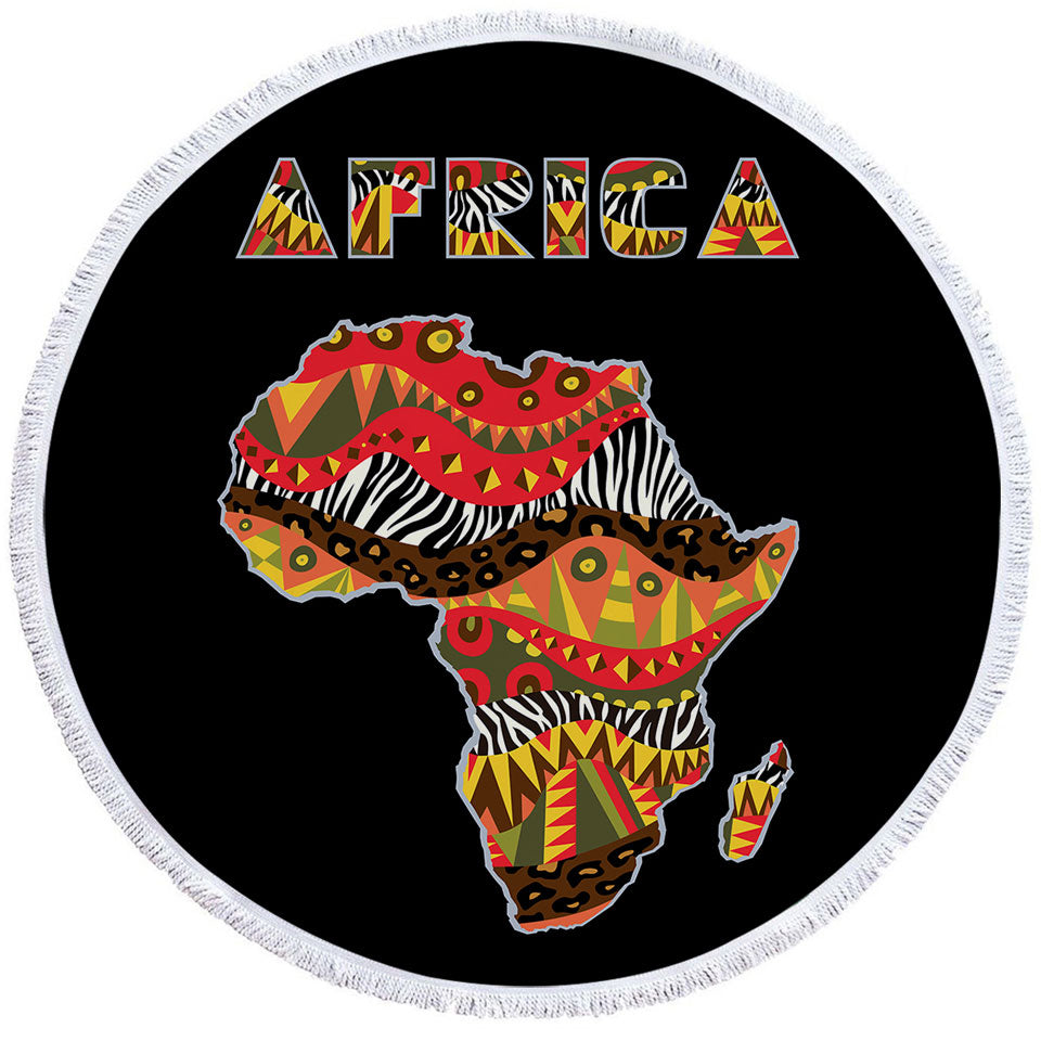 Africa Beach Towels The African Continent