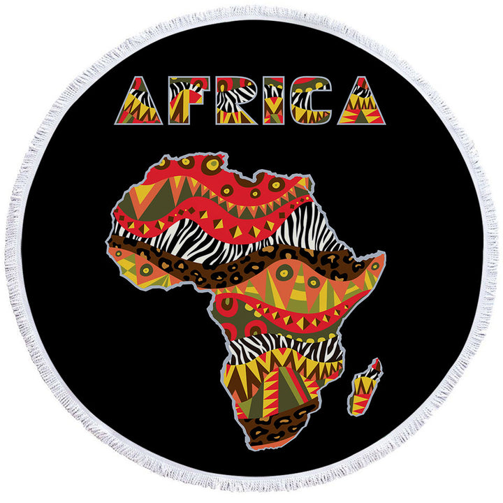 Africa Beach Towels The African Continent
