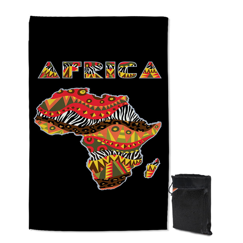 Africa Lightweight Beach Towel The African Continent
