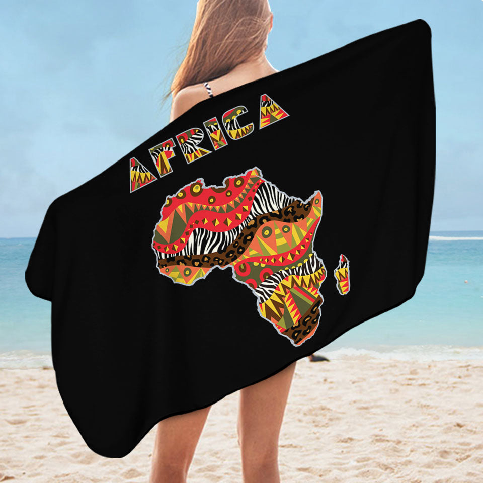 Africa Microfibre Beach Towels The African Continent