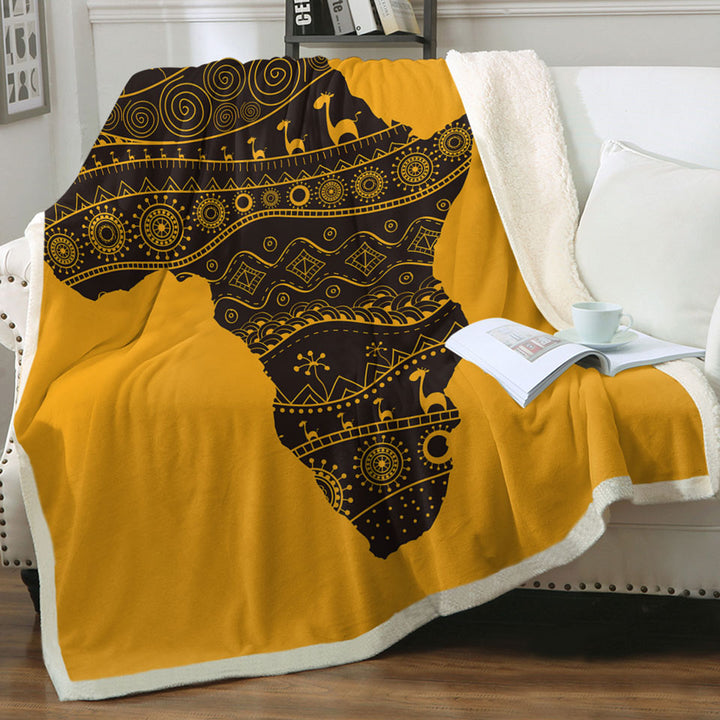 Africa Silhouette African Decorative Throws