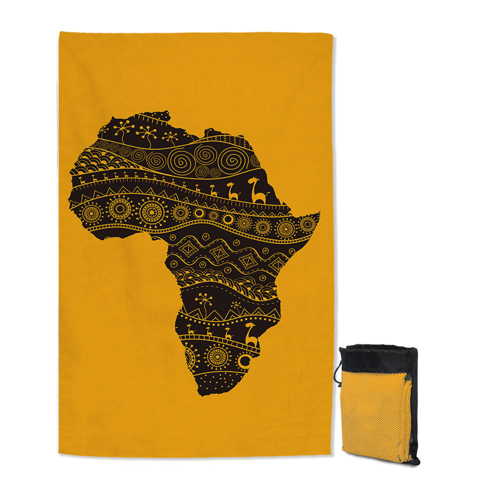 Africa Silhouette African Pool Towel