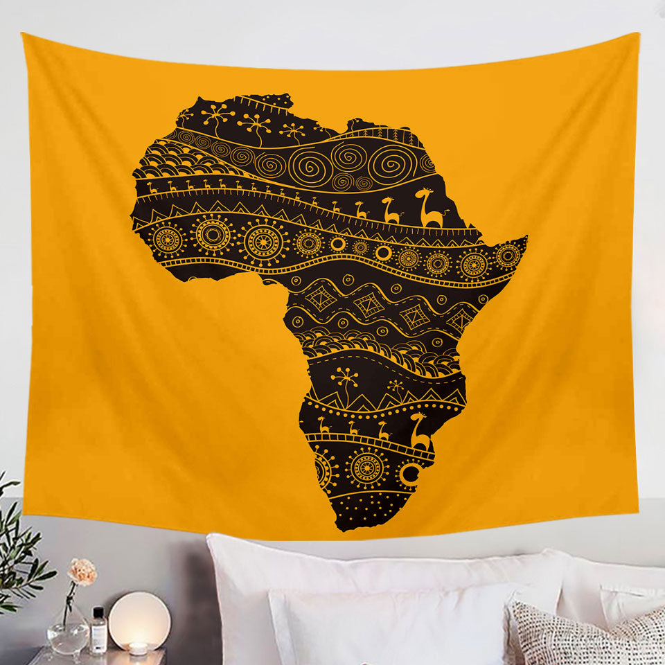 Africa Silhouette Tapestry