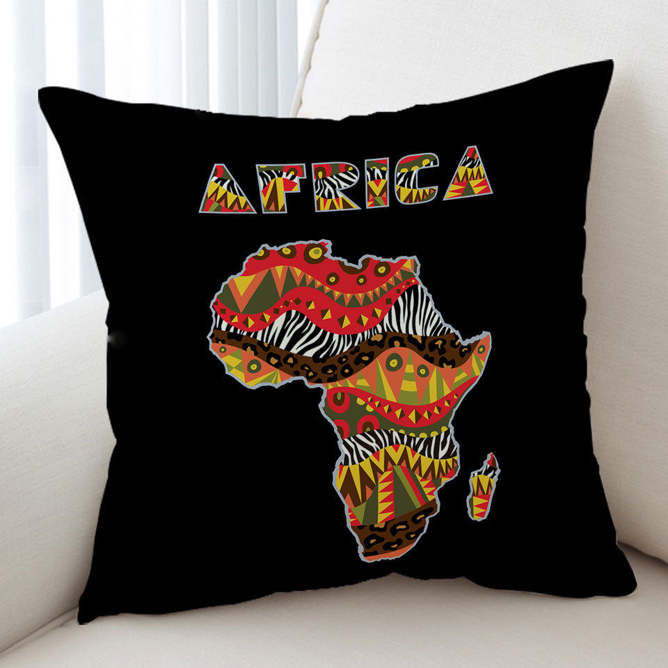 Africa Throw Pillow Cover The African Continent