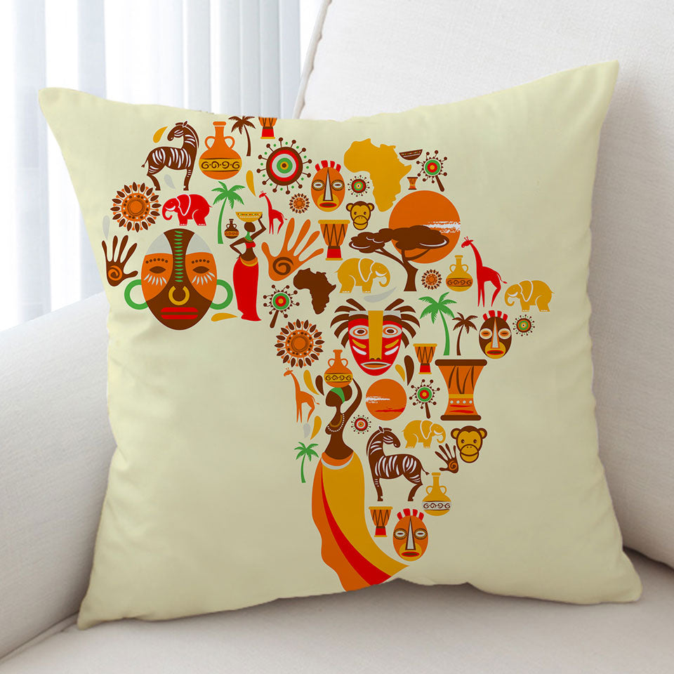 African Cushion Covers Africa Characteristics