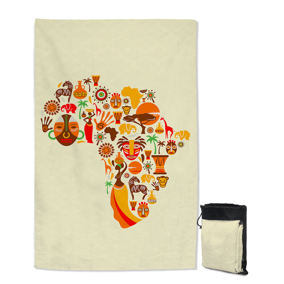 African Quick Dry Beach Towels Africa Characteristics
