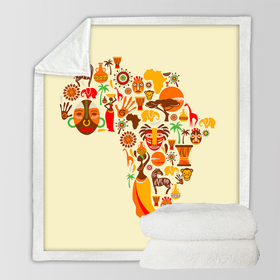 African Themed Blankets Africa Characteristics