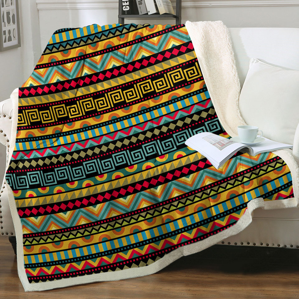African Throws Striped Pattern
