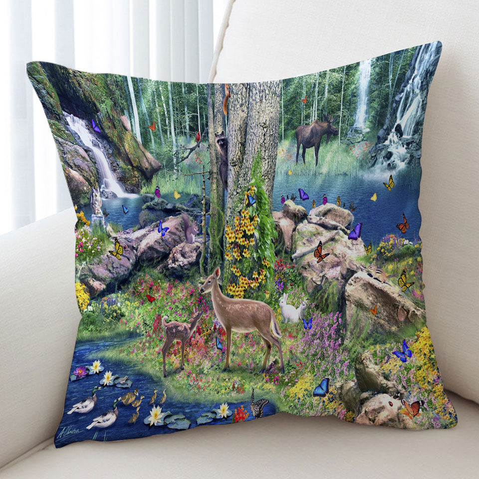 American Forest Animals Cushions