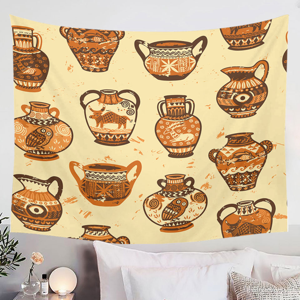 Ancient Urns Wall Art Decor for Hanging