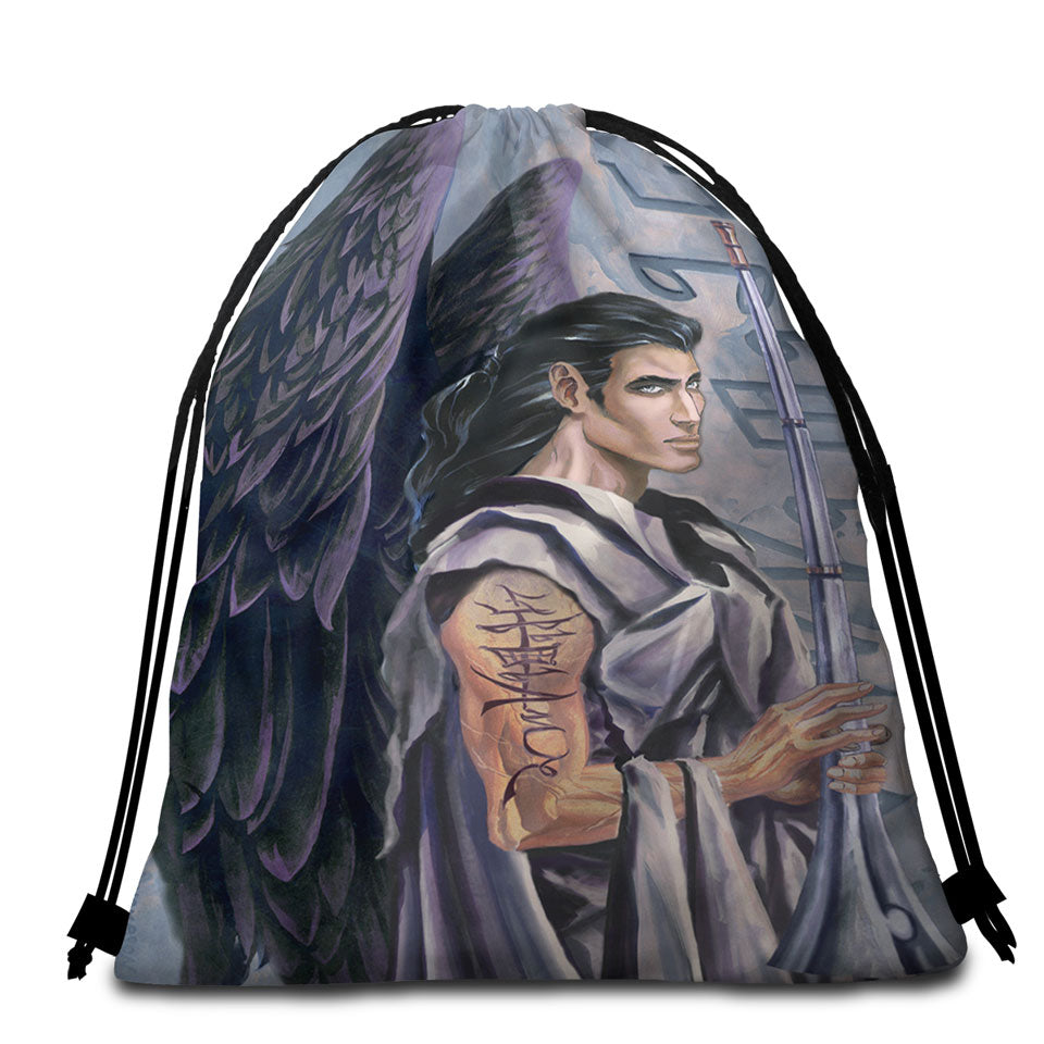 Angel Beach Towel Bags Gabriel the Voice of God