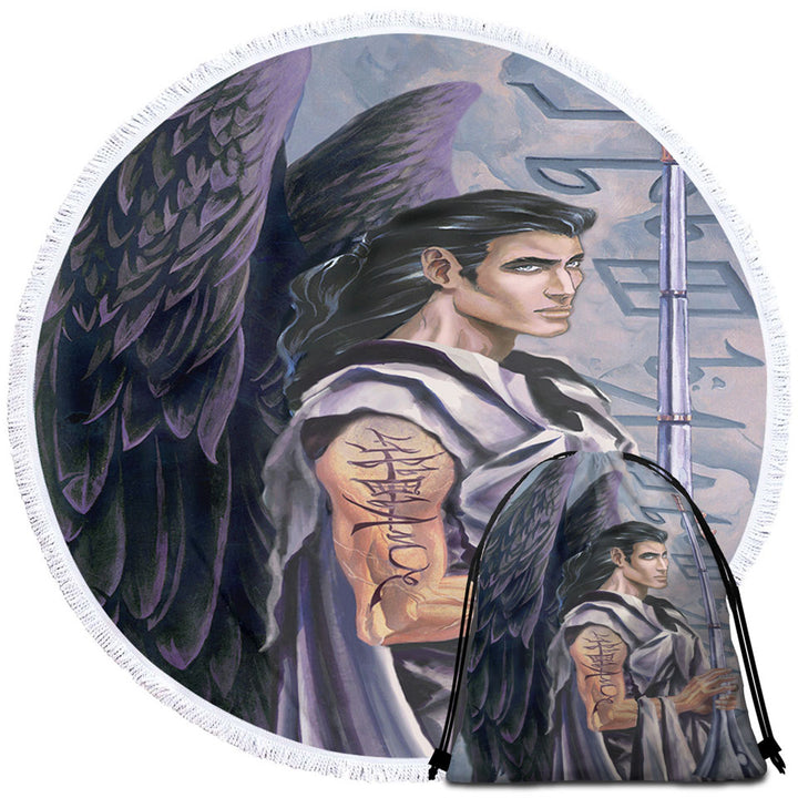 Angel Circle Beach Towel Gabriel the Voice of God