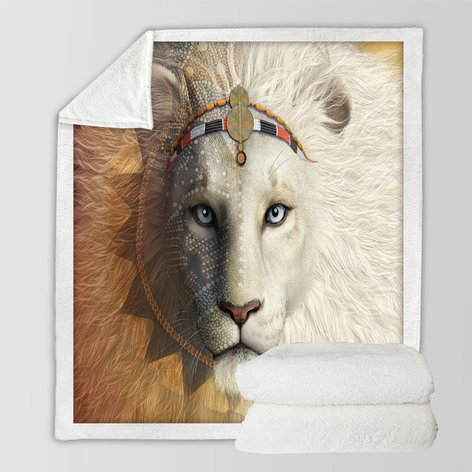 products/Animal-Art-Amari-the-White-Lion-Sherpa-Blanket