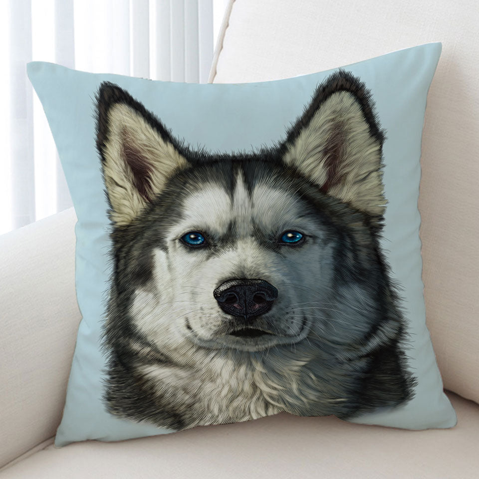 Animal Art Husky Dog Cushion Cover