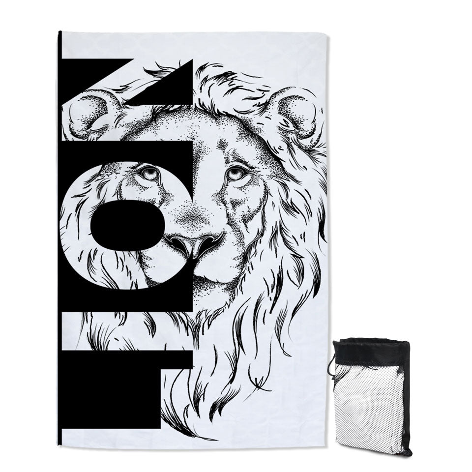 Animal Beach Towel with Lion