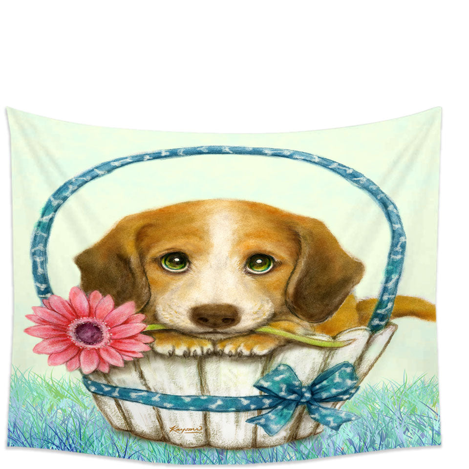 Animal Dogs Art Cute Dachshund Tapestry